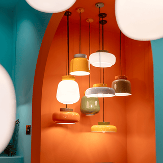 MARACANÀ CERAMIC PENDANT SHADE LAMP - DYKE & DEAN