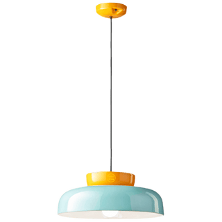 MARACANÀ SHORT CERAMIC GLASS PENDANT SHADE LAMP - DYKE & DEAN