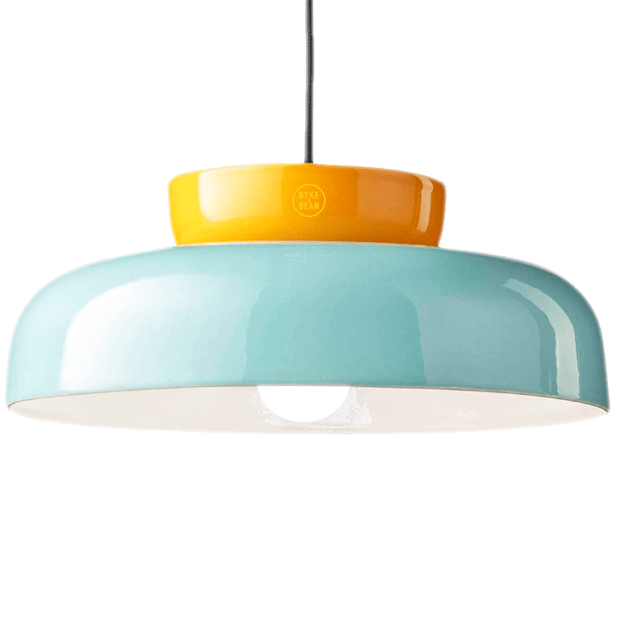 MARACANÀ SHORT CERAMIC GLASS PENDANT SHADE LAMP - DYKE & DEAN