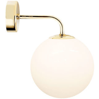 MASTER WALL ARM GLOBE LAMP BRASS - DYKE & DEAN