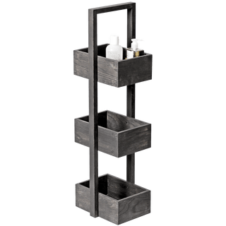 MEZZA BATHROOM CADDY IN DARK OAK - DYKE & DEAN