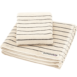 NARAM BATH TOWELS BABY CREAM & INK BATH TOWEL - DYKE & DEAN