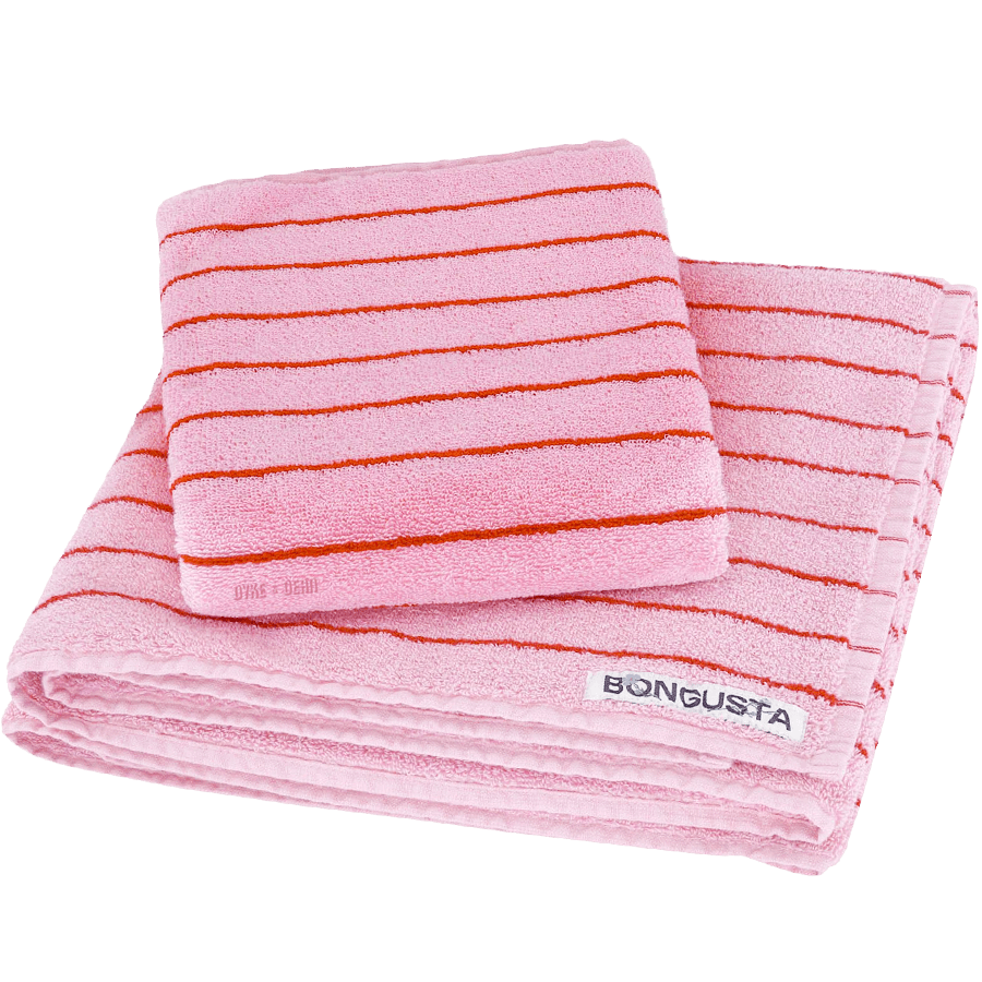 NARAM BATH TOWELS BABY PINK & SKI PATROL - DYKE & DEAN