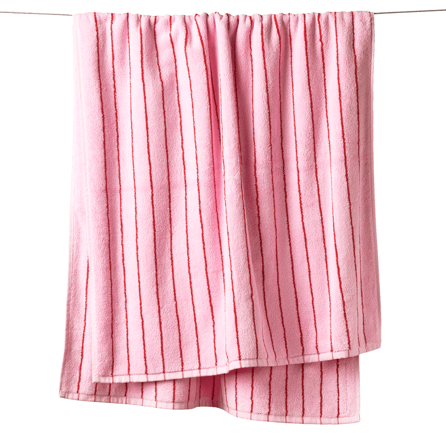 NARAM BATH TOWELS BABY PINK & SKI PATROL - DYKE & DEAN