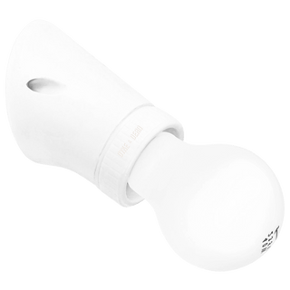 OFF WHITE CERAMIC ANGLED SOCKET LAMP - DYKE & DEAN