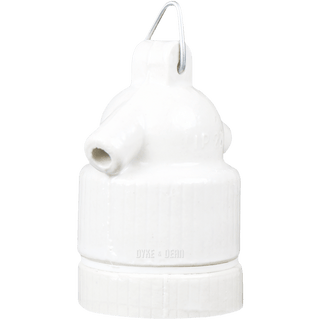 OFF WHITE CERAMIC E27 FESTOON BULB HOLDER - DYKE & DEAN