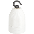 OFF WHITE CERAMIC E40 BULB HOLDER HOOK - DYKE & DEAN