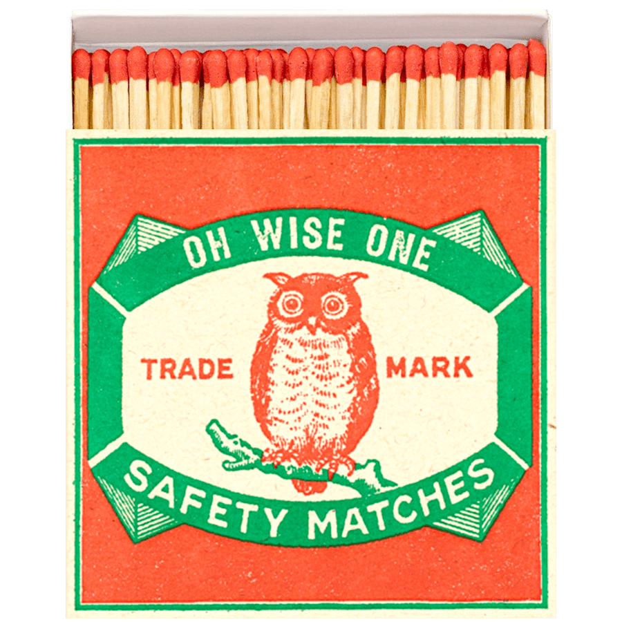 OH WISE ONE LUXURY SAFETY MATCHES - DYKE & DEAN