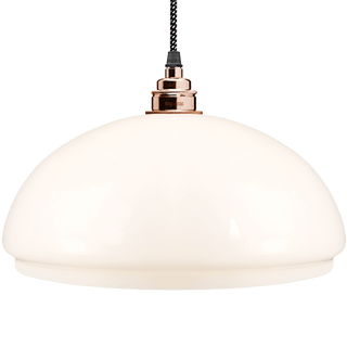 OPAL GLASS DOME LAMP SHADE MEDIUM - DYKE & DEAN