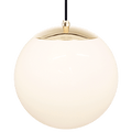 OPAL GLOBE PENDANT BRASS 300mm - DYKE & DEAN