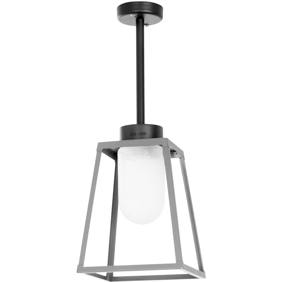 OUTDOOR CEILING LANTERN FROSTED GLASS - DYKE & DEAN