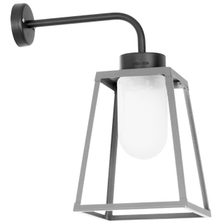 OUTDOOR LANTERN WALL LAMP FROSTED GLASS - DYKE & DEAN