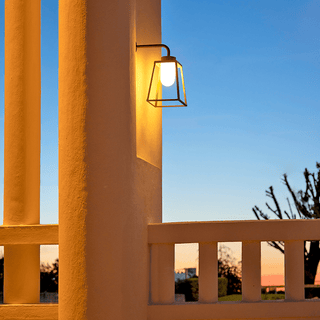 OUTDOOR LANTERN WALL LAMP FROSTED GLASS - DYKE & DEAN