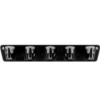 PORCELAIN 5V HOOK PLATE BLACK - DYKE & DEAN