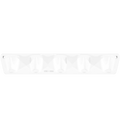 PORCELAIN 5V HOOK PLATE WHITE - DYKE & DEAN