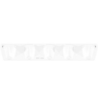 PORCELAIN 5V HOOK PLATE WHITE - DYKE & DEAN