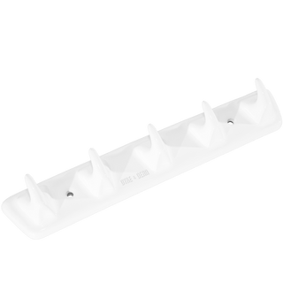 PORCELAIN 5V HOOK PLATE WHITE - DYKE & DEAN