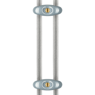PORCELAIN DOUBLE CABLE WALL HOLDERS - DYKE & DEAN