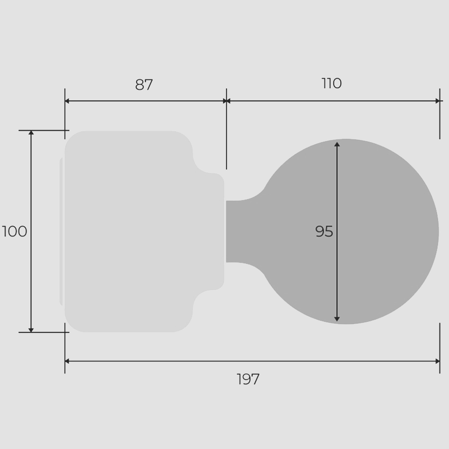 PORCELAIN ROTO WALL & CEILING LAMP COLOUR - DYKE & DEAN