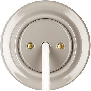 PORCELAIN WALL CABLE GLAND SOCKET CAPPUCCINO - DYKE & DEAN