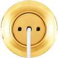 PORCELAIN WALL CABLE GLAND SOCKET GOLD - DYKE & DEAN