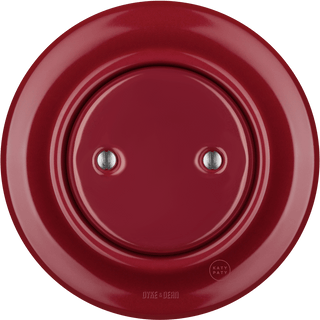 PORCELAIN WALL END PLUG SOCKET BURGUNDY - DYKE & DEAN