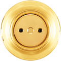 PORCELAIN WALL END PLUG SOCKET GOLD - DYKE & DEAN