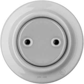 PORCELAIN WALL END PLUG SOCKET GREY - DYKE & DEAN