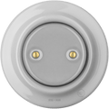 PORCELAIN WALL END PLUG SOCKET GREY - DYKE & DEAN