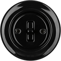 PORCELAIN WALL LIGHT SWITCH BLACK TOGGLE - DYKE & DEAN