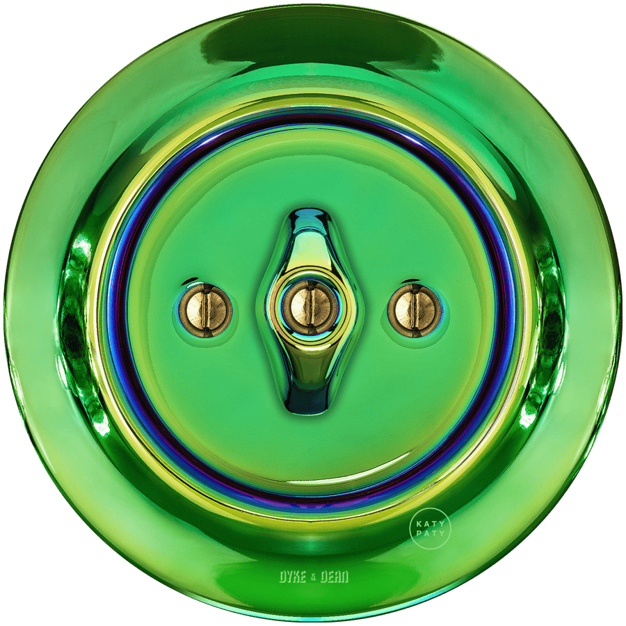 PORCELAIN WALL LIGHT SWITCH CHLOREDO ROTARY - DYKE & DEAN