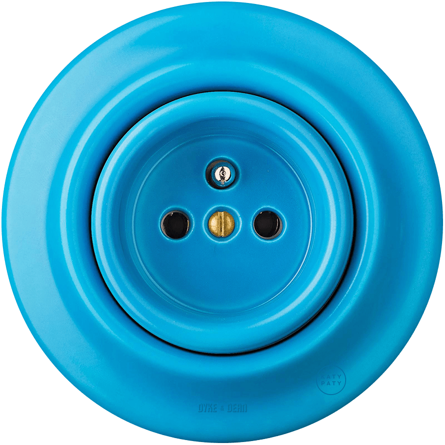 PORCELAIN WALL SOCKET AZURE - DYKE & DEAN