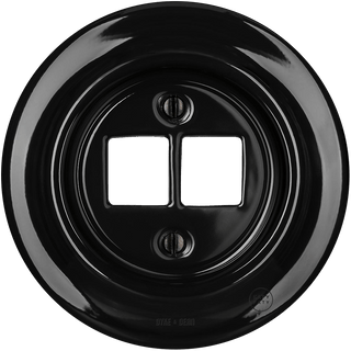 PORCELAIN WALL SOCKET BLACK PC/USB - DYKE & DEAN