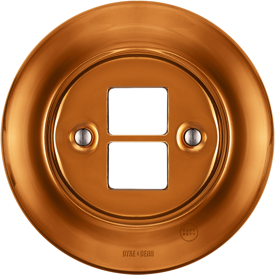 PORCELAIN WALL SOCKET BRONZE PC/USB - DYKE & DEAN