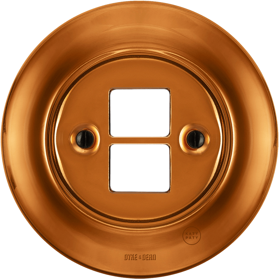 PORCELAIN WALL SOCKET BRONZE PC/USB - DYKE & DEAN