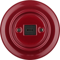 PORCELAIN WALL SOCKET BURGUNDY USB-C - DYKE & DEAN