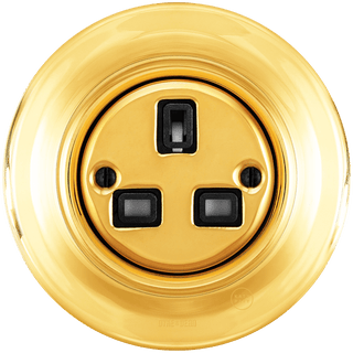 PORCELAIN WALL SOCKET GOLD UK - DYKE & DEAN