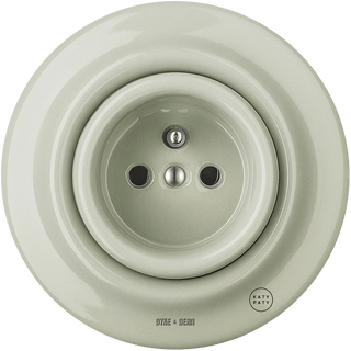 PORCELAIN WALL SOCKET GREY GREEN - DYKE & DEAN