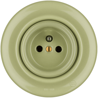 PORCELAIN WALL SOCKET MOSS GREEN - DYKE & DEAN