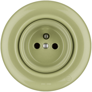 PORCELAIN WALL SOCKET MOSS GREEN - DYKE & DEAN