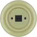PORCELAIN WALL SOCKET MOSS GREEN USB-C - DYKE & DEAN