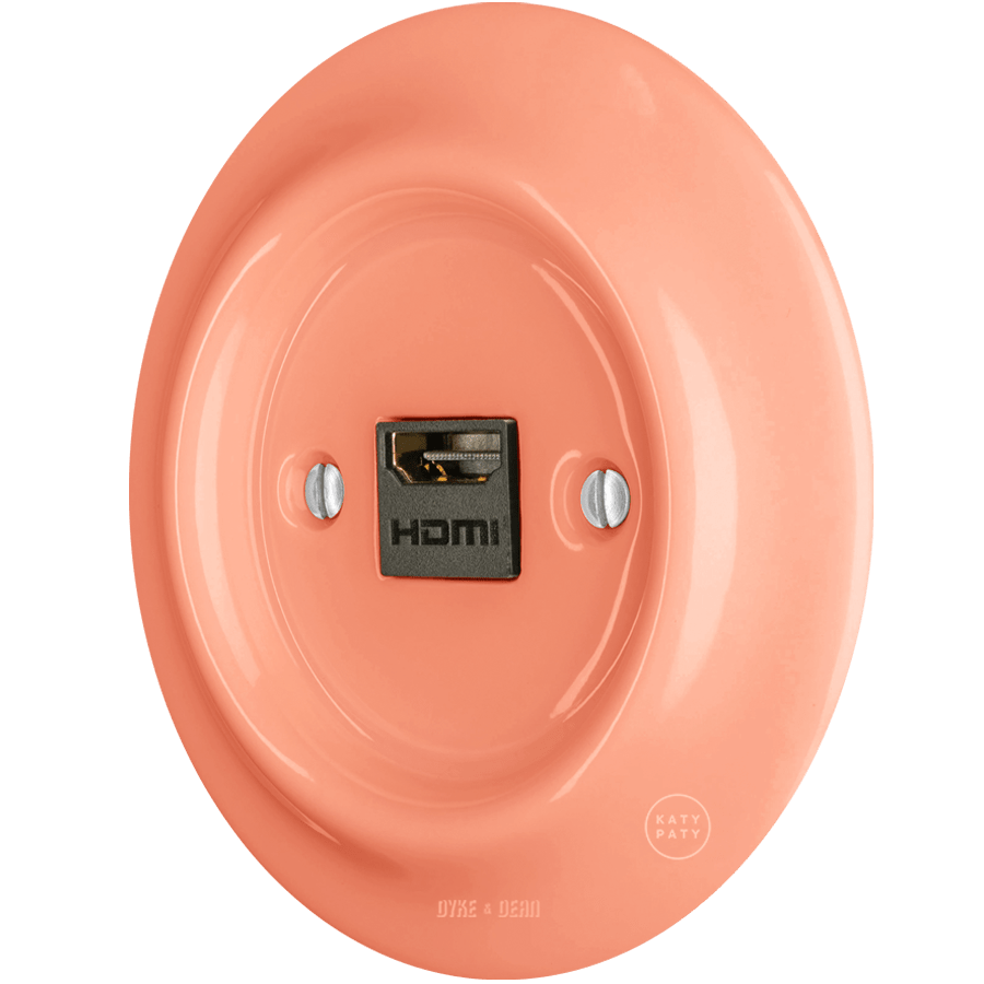 PORCELAIN WALL SOCKET SALMON HDMI - DYKE & DEAN