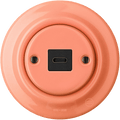 PORCELAIN WALL SOCKET SALMON USB-C - DYKE & DEAN