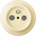 PORCELAIN WALL SOCKET VANILLA TV ANTENNA - DYKE & DEAN