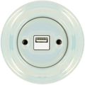 PORCELAIN WALL USB CHARGER CONCHA - DYKE & DEAN