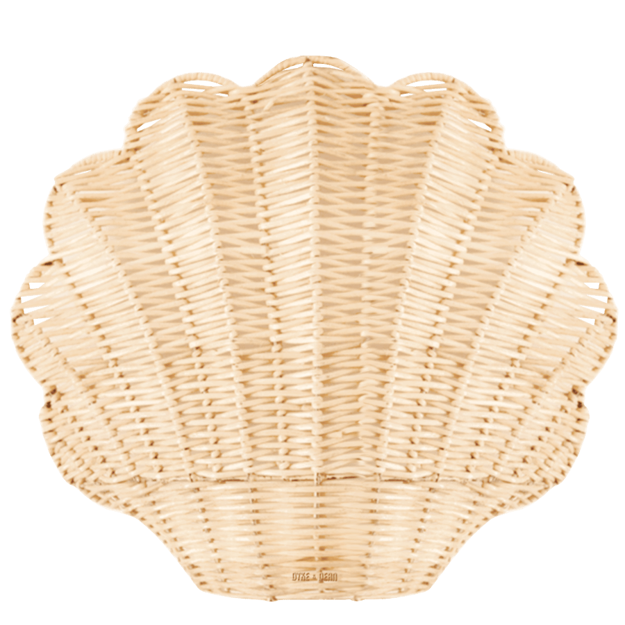 RATTAN WALL LAMP SHELL - DYKE & DEAN