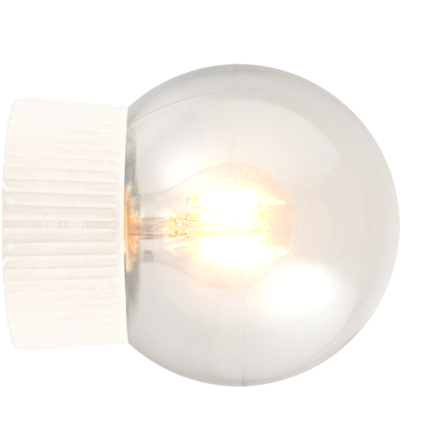 RIBBED CERAMIC REARWIRED LAMPS - WALL LIGHTS - DYKE & DEAN  - Homewares | Lighting | Modern Home Furnishings