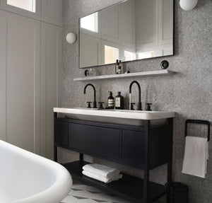 SPHERE LAMP BLACK BASE 300mm - BATHROOM / OUTDOOR LIGHTS - DYKE & DEAN  - Homewares | Lighting | Modern Home Furnishings