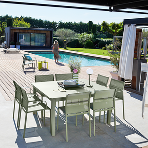 SQUARE CRAFT OUTDOOR TABLE - TABLES - DYKE & DEAN  - Homewares | Lighting | Modern Home Furnishings