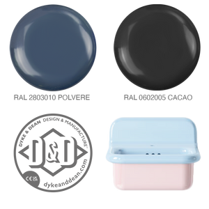 SURFACE MOUNTED TWIN PIC 'N' MIX PORCELAIN TAPS - BATHROOM - DYKE & DEAN  - Homewares | Lighting | Modern Home Furnishings